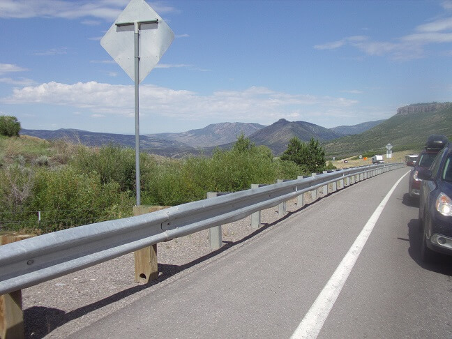 Road construction on Highway 50.