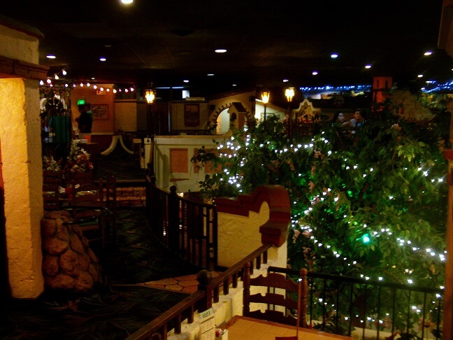 Where we were seated at the Casa Bonita.