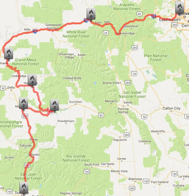 The full map of day 4's journey.