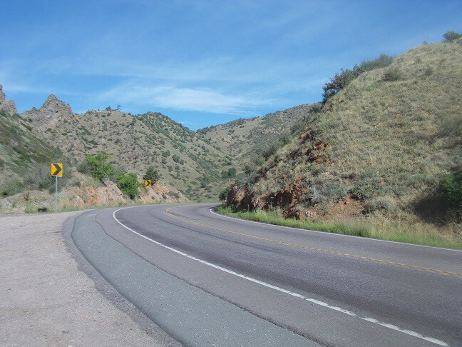 Clear Creek Canyon road.