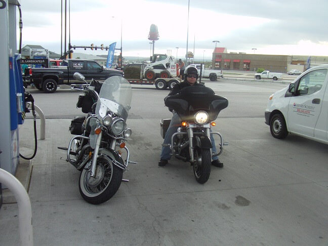 Gassing up in Rapid City, SD.