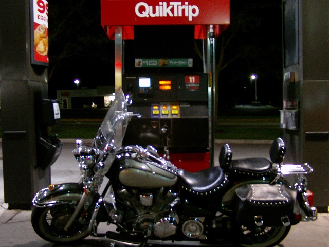 Getting gas in Des Moines, IA