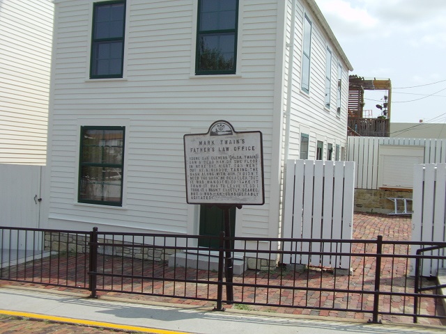 The law office of Mark Twain's father.