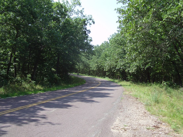 County road DD in the Mark Twain National Forest