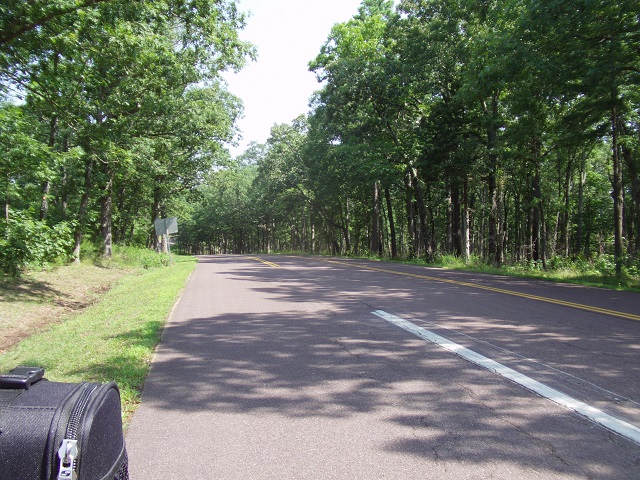 County road DD in the Mark Twain National Forest