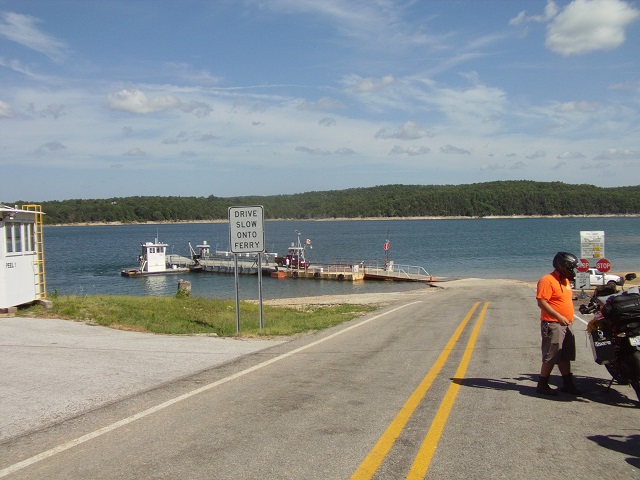 Getting ready to board the ferry.