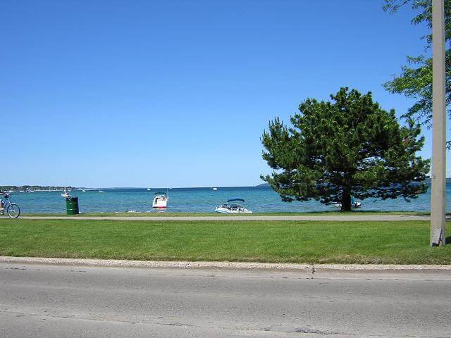 The beach at Traverse City.