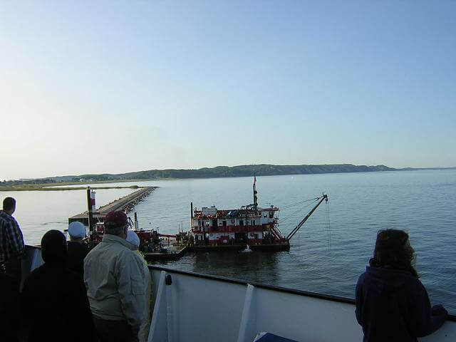 A tugboat waiting for someone.