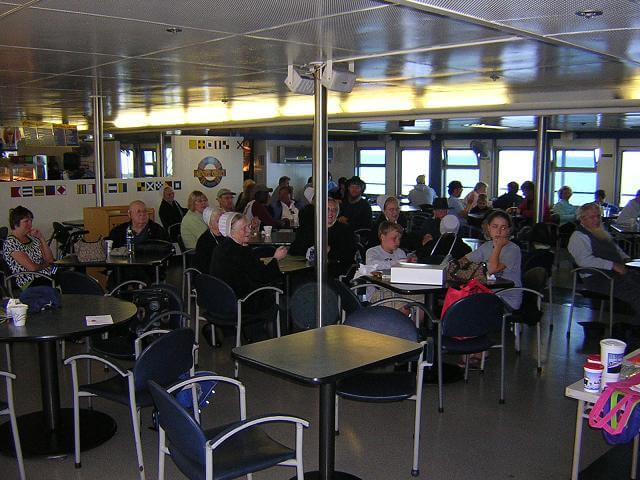 They had bingo and karaoke on the ship.