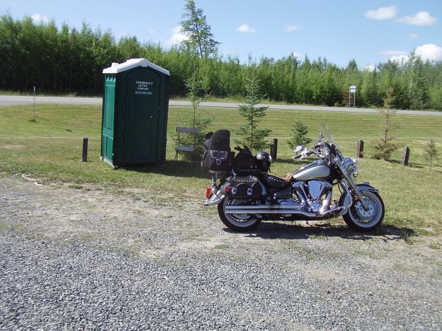 Potty break along highway 11.