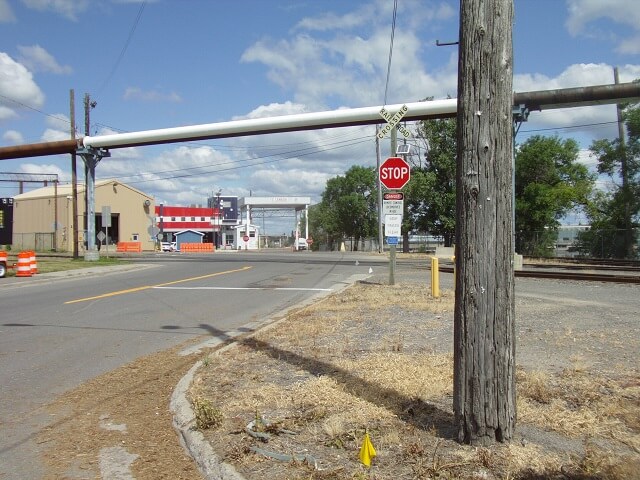 The Canadian Border in International Falls, MN.