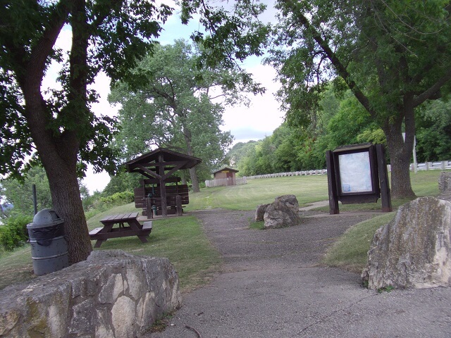 A rest stop along highway 35 in Wisconsin.