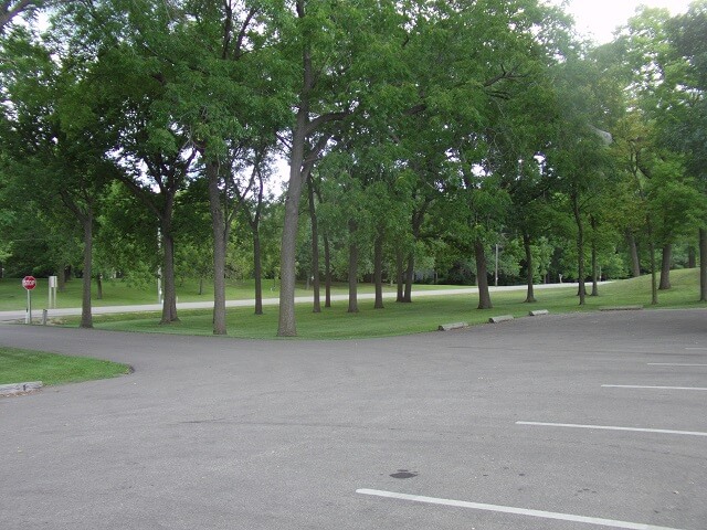 A rest stop along highway 35 in Wisconsin.