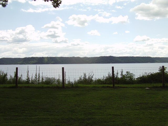 The Mississippi River along highway 35 in Wisconsin.