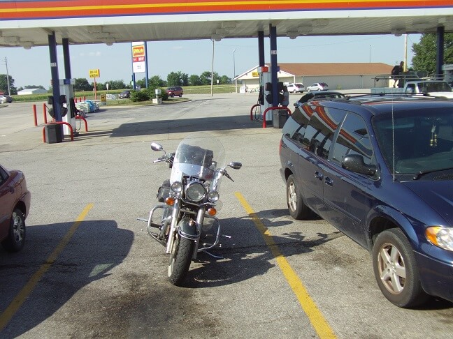 Gassing up in Okawville, IL.