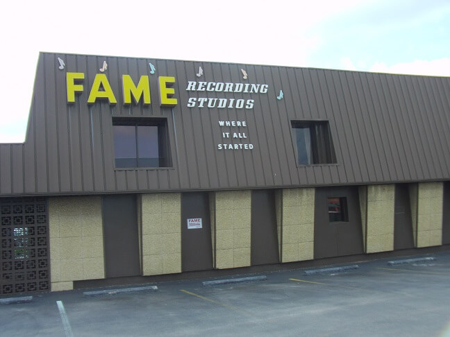 Fame recording studio in Muscle Shoals.