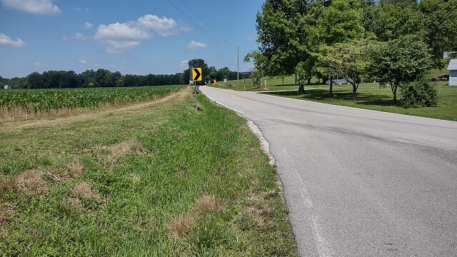 The Ohio River Scenic Byway north of Rome, IN.