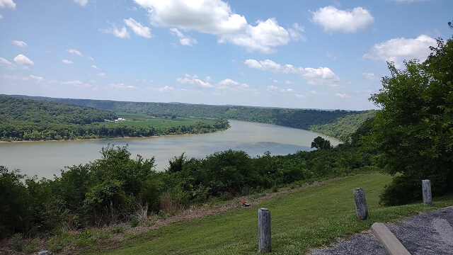 The Ohio River Scenic Byway near Leavenworth, IN.