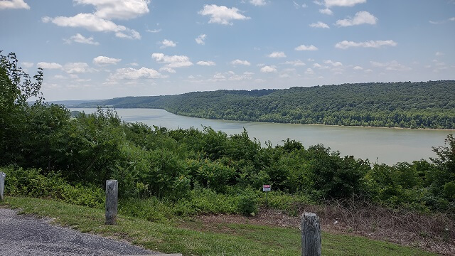 The Ohio River Scenic Byway near Leavenworth, IN.