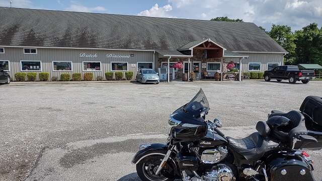 Stopping for a rest break in Center Square, IN.