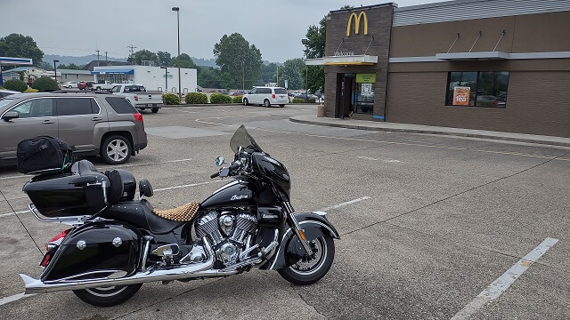 Stopping for a rest break in Proctorville, OH.