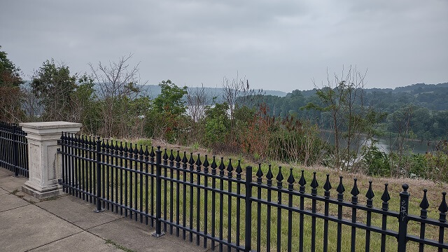 A scenic overlook along the Ohio River Scenic Byway south of Reedsville, OH.