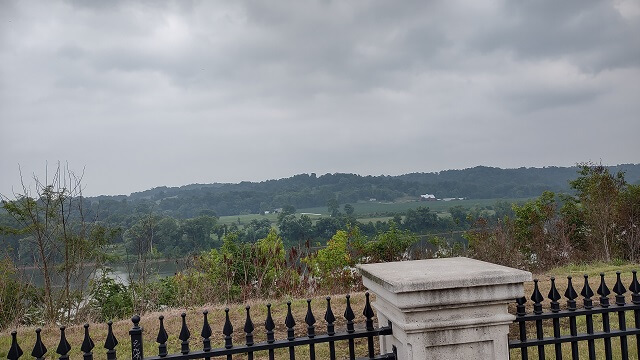 A scenic overlook along the Ohio River Scenic Byway south of Reedsville, OH.