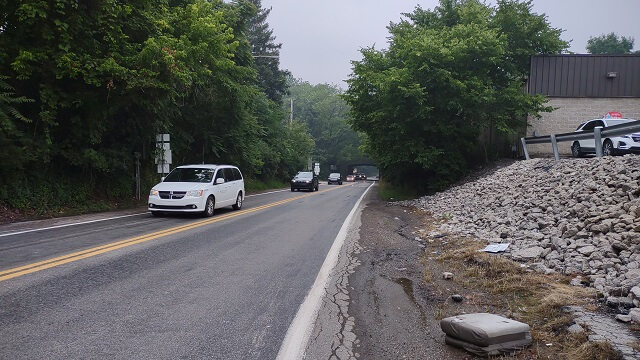 The highway in Beaver Falls, PA.