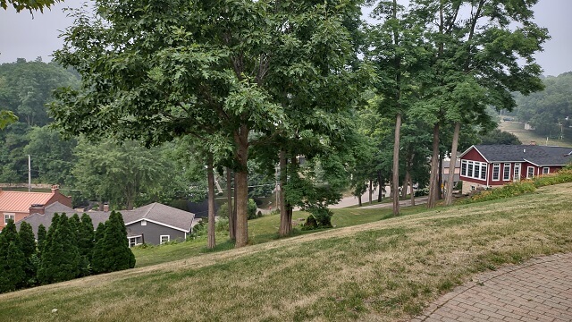 On a hill overlooking the town of Galena, IL.