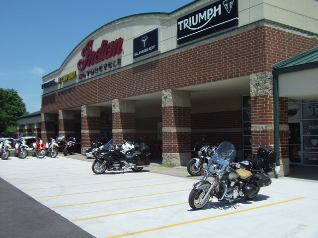 Made it to the Indian dealership in Olathe, KS.