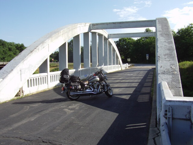 The iconic Rainbow Bridge on old Route 66.