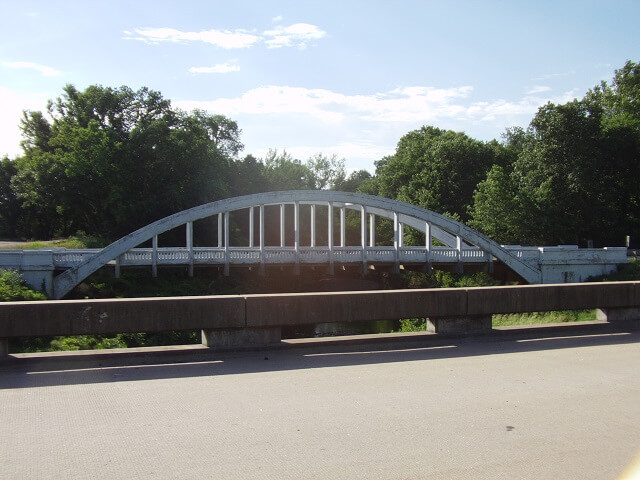 The Rainbow Bridge as seen from the new bridge.