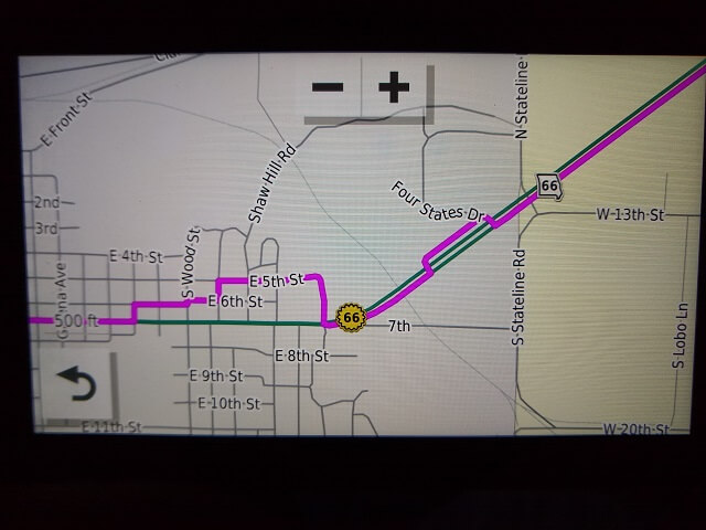 The GPS would occasionally route me in odd little detours when a straight line made more sense.