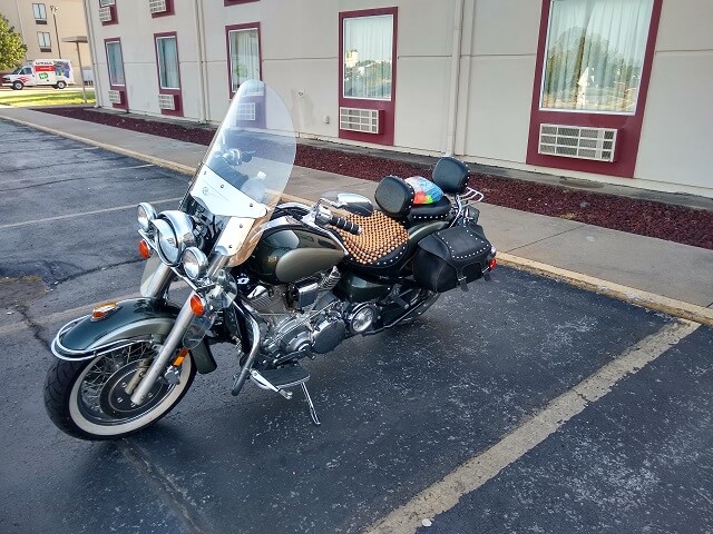 My motorcycle after giving it a good cleaning.