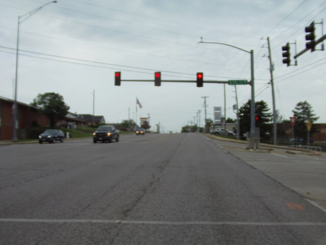 Riding on highway 61 through Arnold, MO.