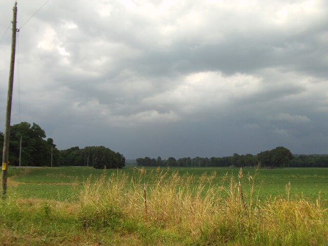 Stopping to re-evaluate my route due to an approaching storm near Homberg, IL.