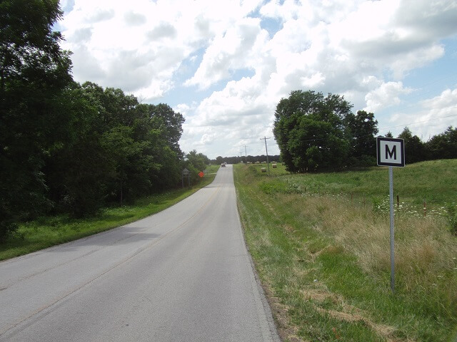 Highway M south of Sedalia, MO.