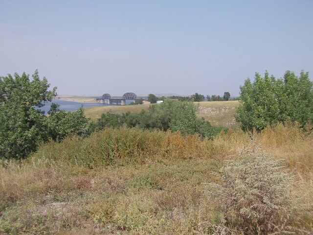 The Missouri River at Mobridge, SD.