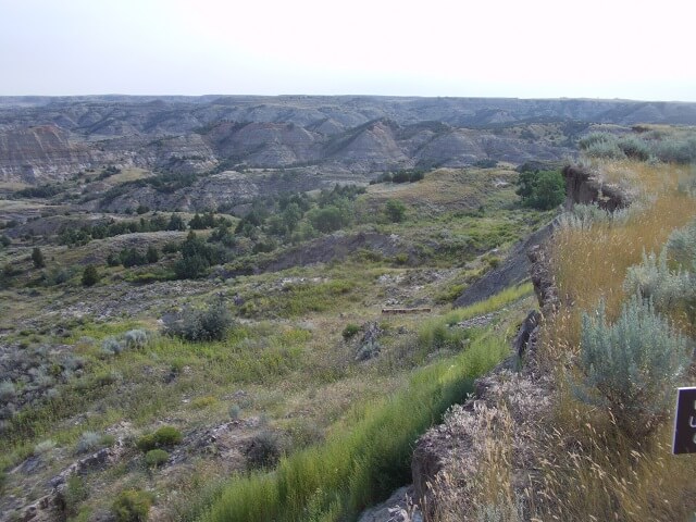 Painted canyon in Teddy Roosevelt National Park.