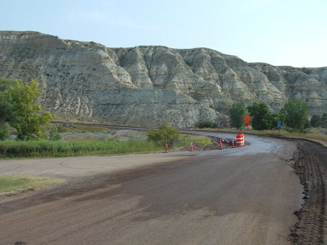 Painted canyon in Teddy Roosevelt National Park.