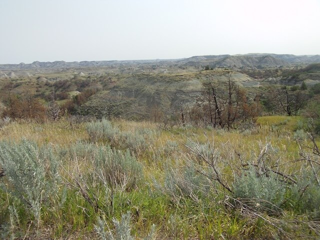 The Ridgeline Trail in Teddy Roosevelt National Park.