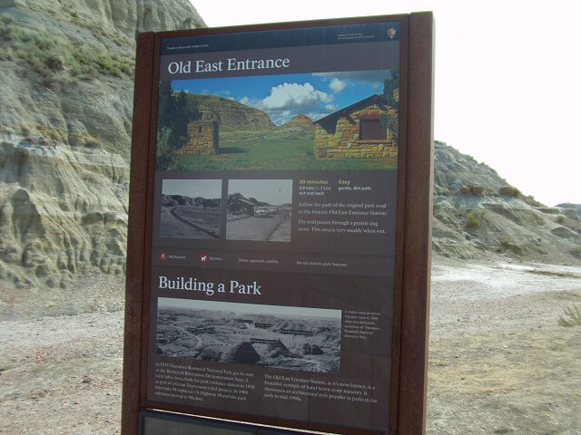 The Old East Entrance Trail in Teddy Roosevelt National Park.