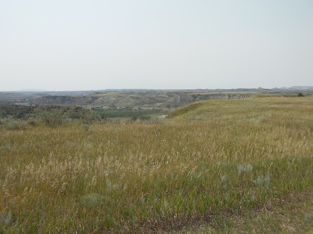 Riding the south loop in Teddy Roosevelt National Park.