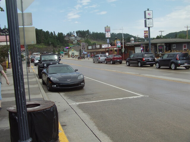 Walking around main street in Hill City, SD.