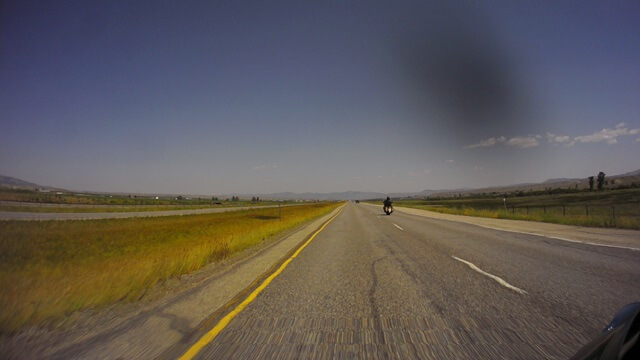 Riding west on I-90 between Butte, MT and Missoula, MT.
