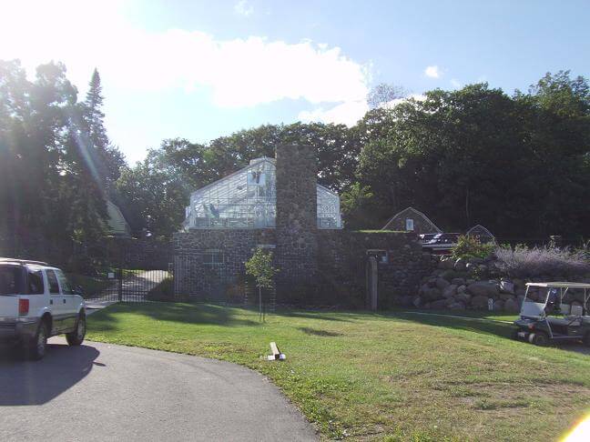 The green house at the conference center.