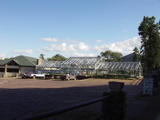 The green house at the conference center.