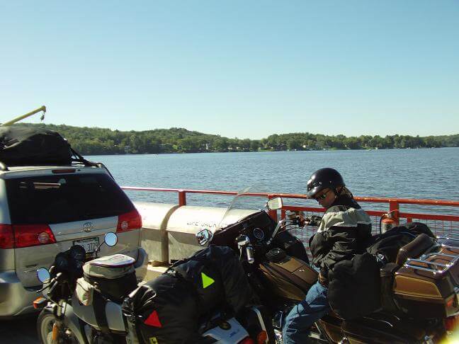 Some fellow riders on the ferry.