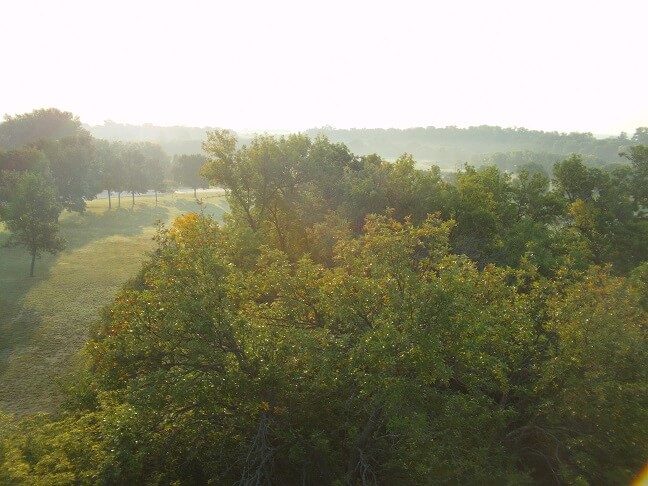 From the lookout tower looking southeast.