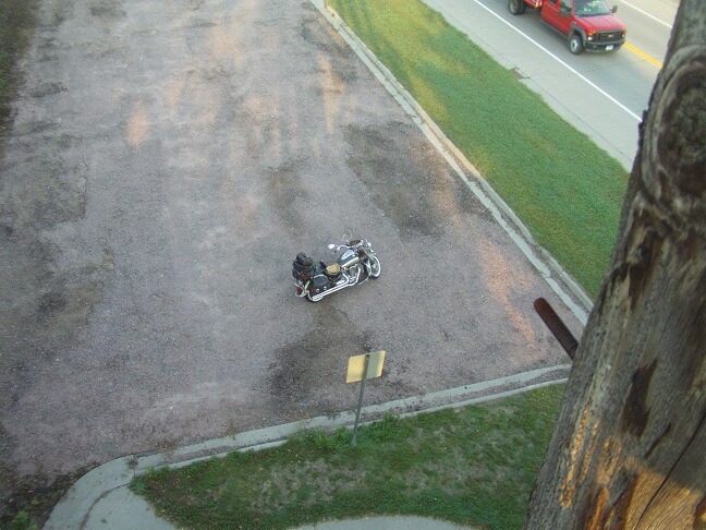 From the lookout tower looking down.